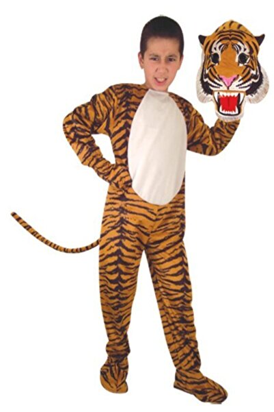 Bkmc Erkek Çocuk Kahverengi Kaplan Kostümü