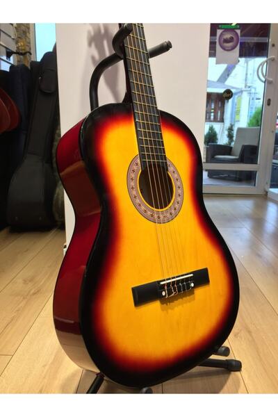 Gitar Simge Klasik Gitar 4/4 Tam Boy Yeni Başlayanlar İçin Kılıf + Pena