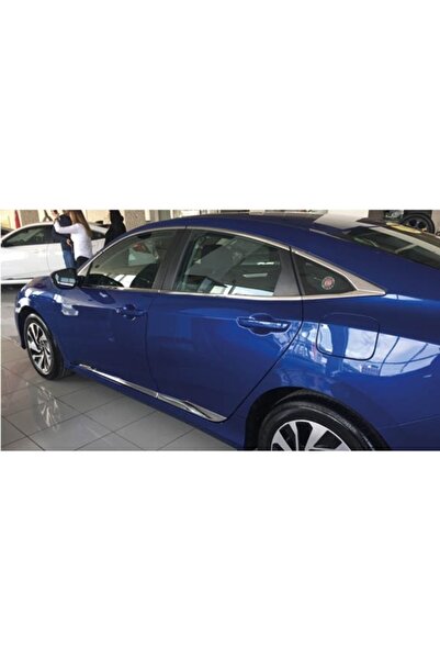 OLED GARAJ Honda Civic İçin Uyumlu Fc5 Krom Yan Kapı Çıtası