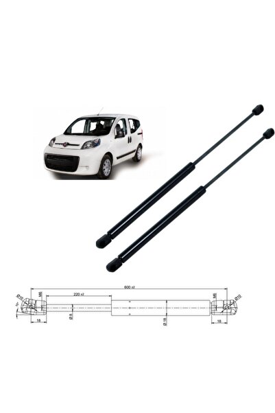 Genel Markalar Fiat Fiorino Bagaj Amortisörü (SET) Sağ Ve Sol 1354844080