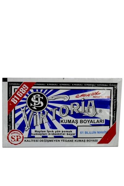 Viktoria 61 Blujin Mavisi Kumaş Boyası Kot-naylon-pamuk-yün-ipek