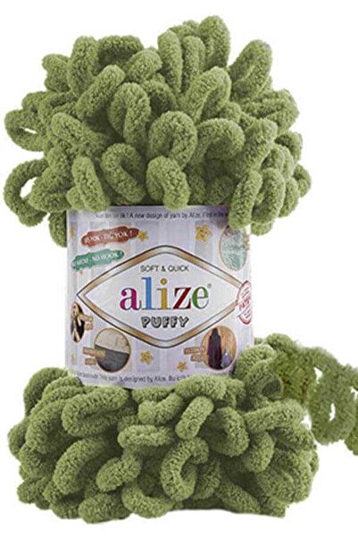 Alize Puffy 485 Yaprak Yeşili Örgü İpi