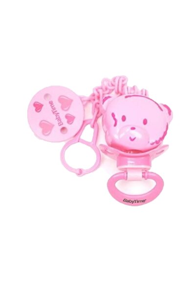 Babytime Babytıme Emzik + Emzik Askısı + Emzik Saklama Kabı Pembe