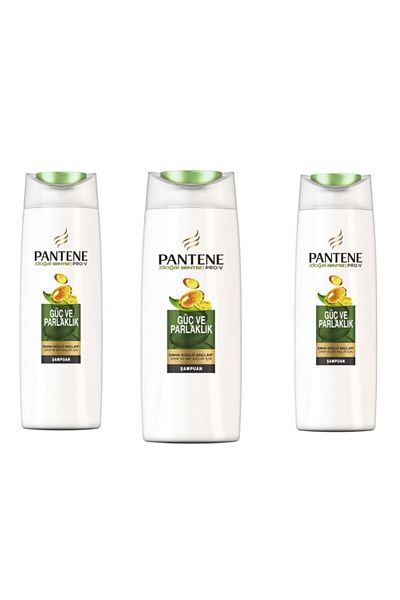 Pantene Natural Synthesis 3 Pack Shampoo - Strength and Shine 500 Ml X 3