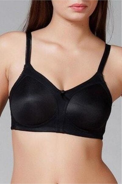 Yeni İnci Women's Black Compressing Minimizer Non-Wireless Bra