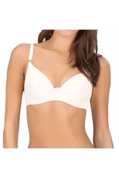 Kom Women's Beige Unpadded Bra 6020