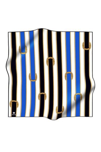 Vissona Γυναικείο Twill Μεταξωτό Κασκόλ Μαύρο Saks
