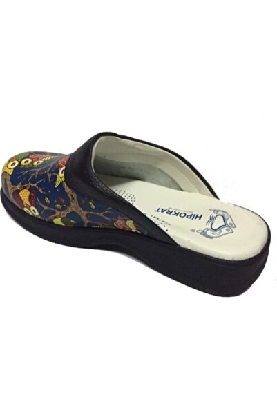 Hipokrat Унісекс темно-сині тапочки з малюнком сови