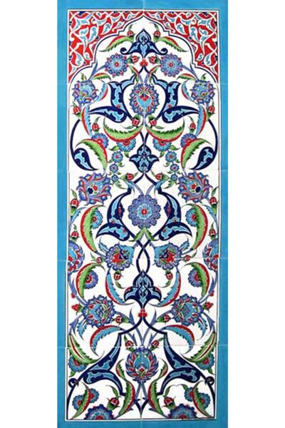 Armada Çini 40x100 Cm Ed 701 Rumi Eldekoru Çini Pano