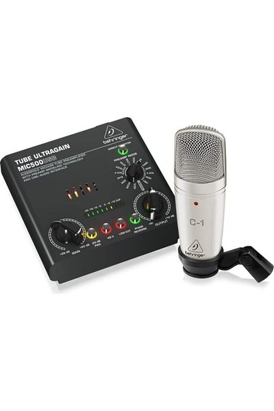 Behringer Voice Studio Complete Recording Bundle With Studio Condenser Mic, Tube Preamplifier