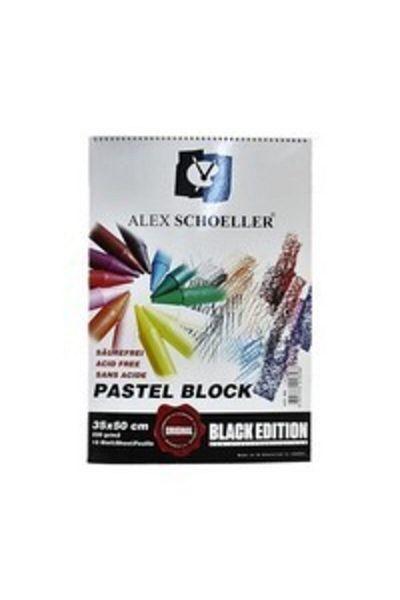 Alex Schoeller Alex Artist-35x50 Pastel Background Spiral 220 Gr Black