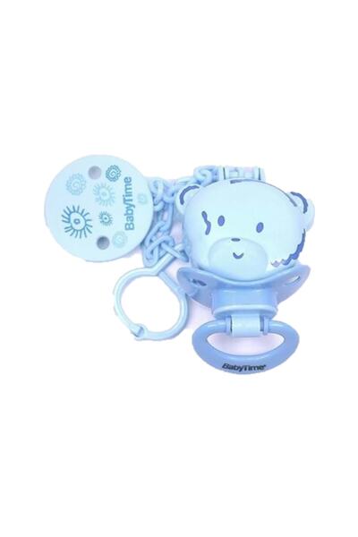 Babytime Babytıme Emzik + Emzik Askısı + Emzik Saklama Kabı Mavi