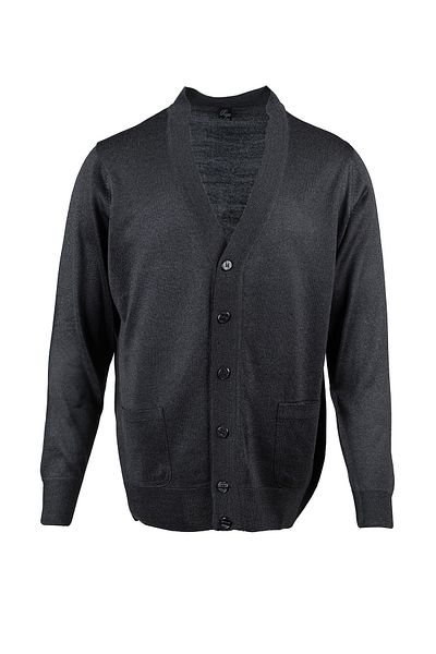 Trikolay Men's Anthracite Large Size Cardigan Ry212205
