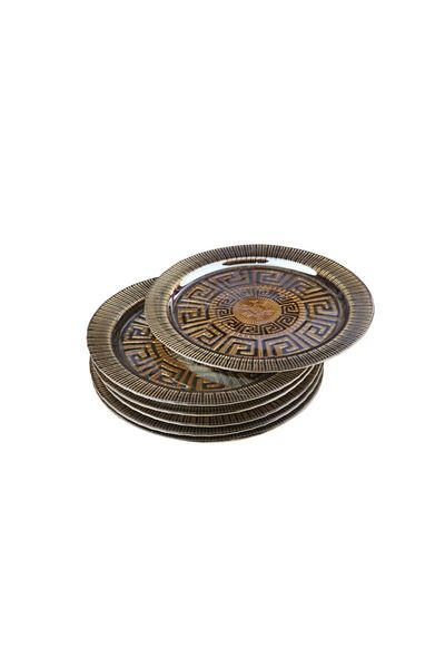Zücev 6-Piece Cake Plate Gold-22 Cm