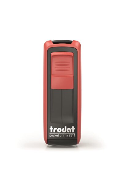 Trodat ختم الجيب P4 47x18 ملم جسم أحمر أزرق لباد 9512