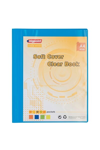 Bigpoint Lolly Series Soft Presentation File with Pockets 30 Pieces Blue
