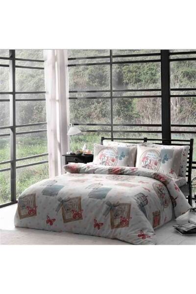 Taç Turquoise Cotton Satin Single Duvet Cover Set Ronald