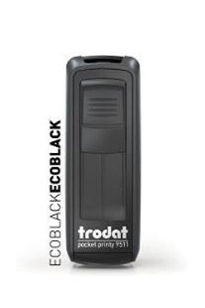 Trodat ختم الجيب P4 38x14 ملم أسود، أزرق اللباد 9511 195111020