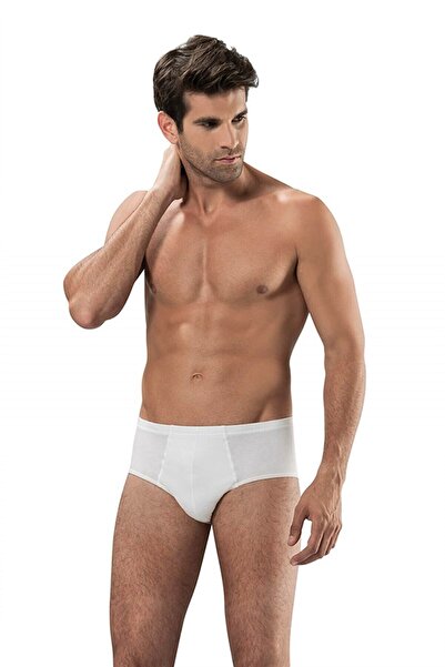 güneri Erkek Beyaz 3'lü Penye Slip 120
