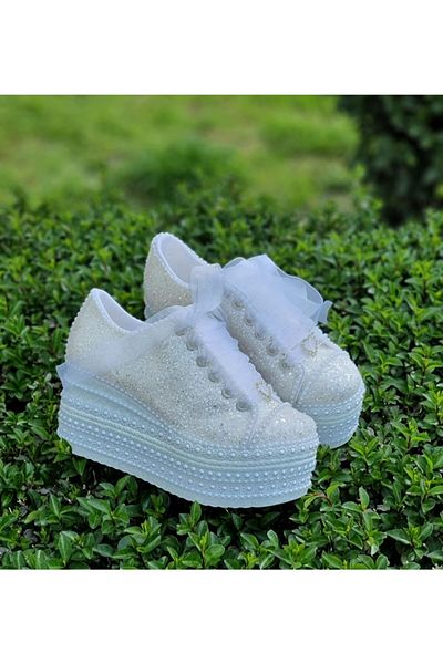 Ayakkabı Tutkusu Stilo ® Pantofi de mireasa de 8 cm cu toc pană Comozi și stilați