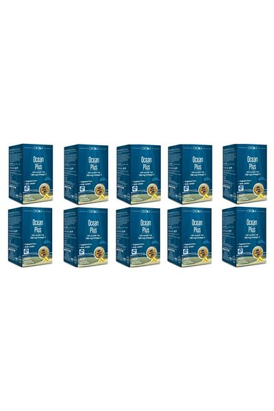Ocean OceanPlus1200Mg- Lemon Flavored Fish Oil, 30 Capsules*10 Pieces