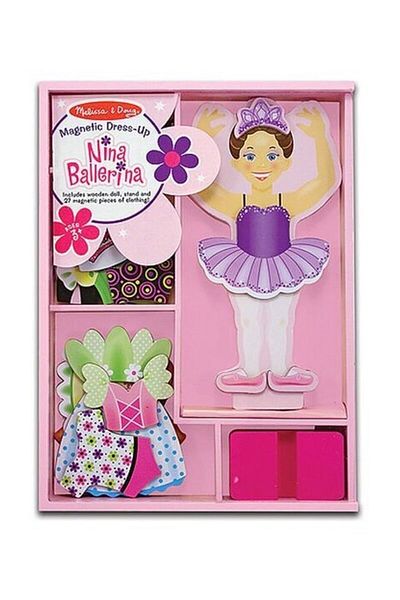Imaginarium Melissa & Doug Ballerina Nina Wooden Magnet Dress Up Game /