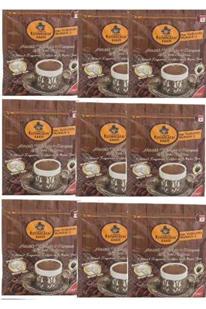 Kervansaray Kahve Kervansaray 7 Karışımlı Damla Sakızlı 120 gr X 9 Adet
