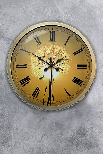 Kasva Concept Gift 36 cm Antique Metal Sun Wall Clock