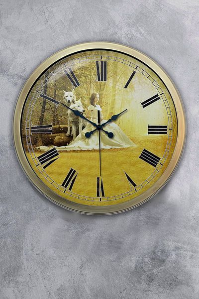 Kasva Concept Antique Metal Princess Wall Clock 40 cm