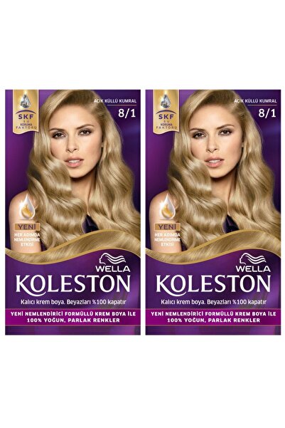 wella koleston Koleston 2 Li 8/1 Kit Boya Açık Küllü Kumral