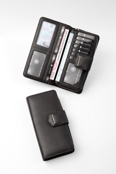 CENGİZ PAKEL Hakiki Deri Siyah Cüzdan