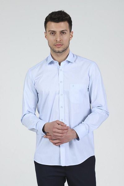 Daniel Bessi Cămașă pentru bărbați cu mânecă lungă cu croială clasică 520-db02