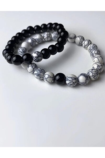 Padore Accessory للجنسين - تصميم أنيق 2 سوار من الحجر الطبيعي| اليشم والأونيكس!