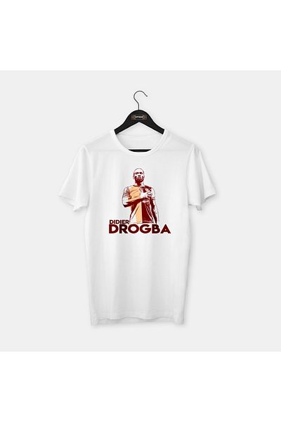OFFSIDE CLOTHES Didier Drogba - Σειρά Legends Special Drawing Design, χτενισμένο βαμβακερό μπλουζάκι
