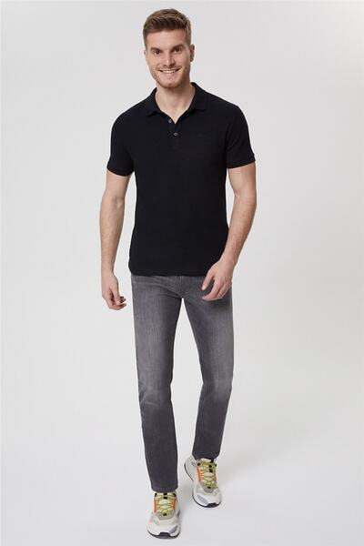 Lee Cooper Men's Tylen Polo Neck T-Shirt Black 212 LCM 242024