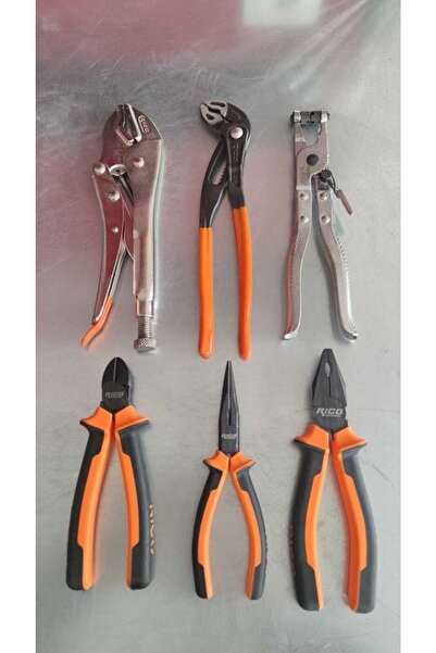 Rico Ayarlı Pense Fort - Kelepçe - Yan Keski Kargaburun Ingco Pense Takım Seti