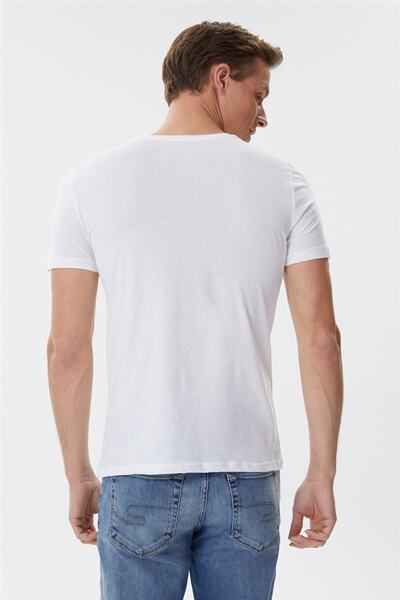 Lee Cooper Ανδρικό λευκό μπλουζάκι