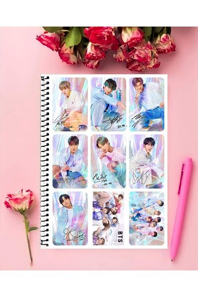 animeandyourworld Blackpink Notebook 1 Piece Special Design A4 Size 21*29 Cm Wired Striped Large Size Notebook