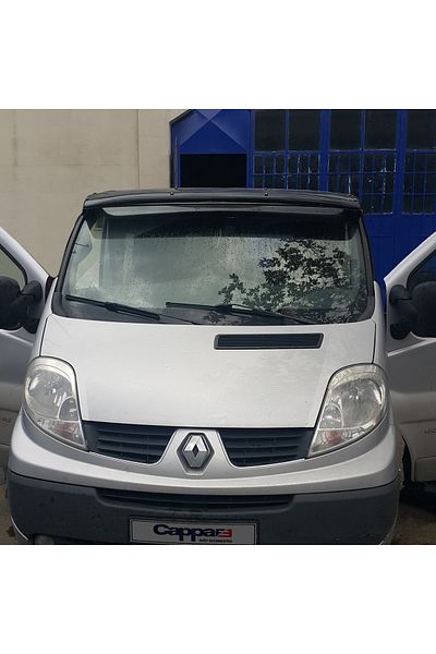 Cappafe Renault Trafic Front Window Sunshade Visor Acrylic Visor Hat Terek Piano Black 2001-2014