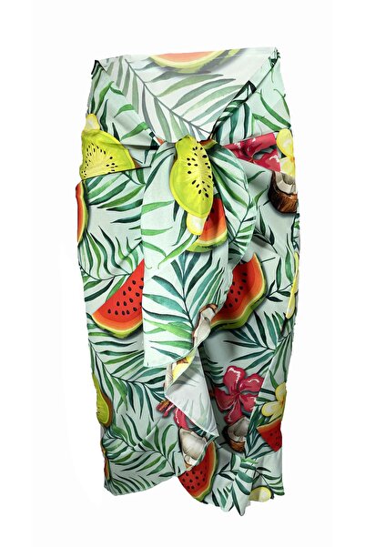 Bolder Allora Pepene Pepene Pattern Ruffle Pareo