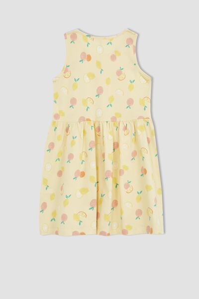 DeFacto Girl's Regular Fit Cotton Dress