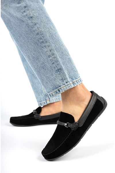 Freemax Ανδρικά παπούτσια Rog Loafer Casual Suede Black