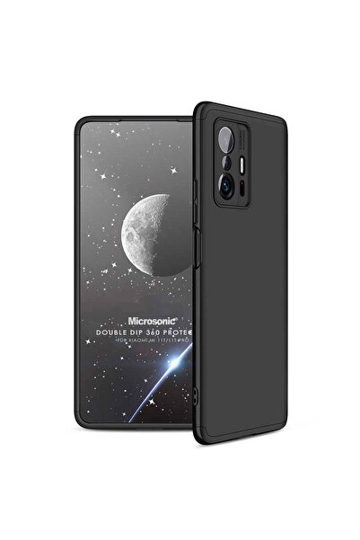 Microsonic Xiaomi Mi 11t Pro Kılıf Double Dip 360 Protective Siyah