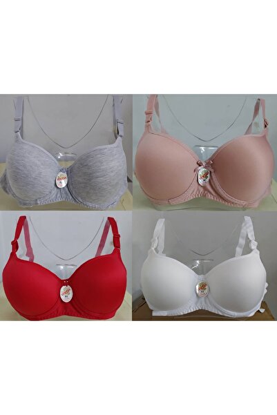 Tektaş Sutien fără căptușeală pentru femei 85b-90b-95b Set de 4