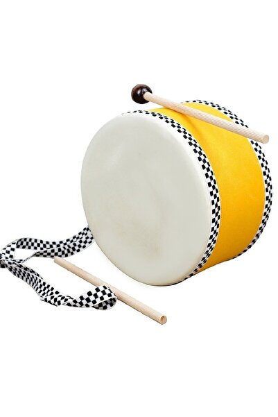 Vipfırsat Hakiki Deri Askılı Çocuk Davul (kreşlerin Tercihi)