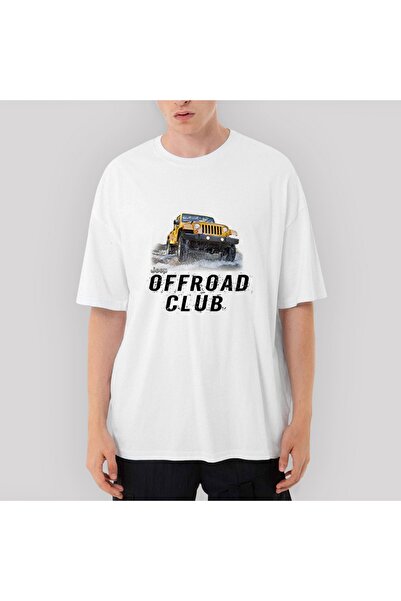 Z zepplin Tricou alb supradimensionat Jeep Offroad