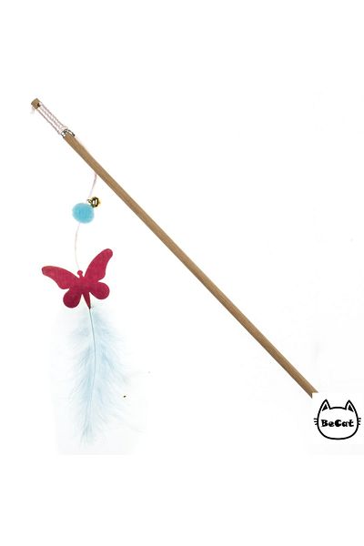 Be Cat Felt Figured Bell Cat Fishing Rod Set - Pack of 10