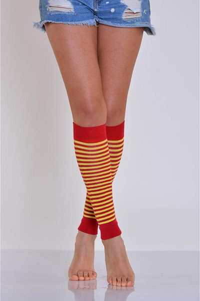 Moda1001 Дамски клин тип халка - 35-40 - Червено-жълт