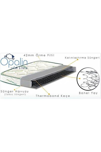 Opalin Bamboo Ortopedik Yaylı Yatak 80x180 Cm