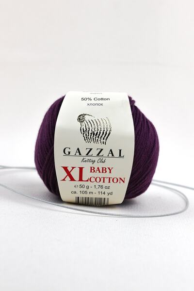 Gazzal Baby Cotton XL 50 Gr, Amigurimi, Punch Hand Knitting Yarn Taka Yarn